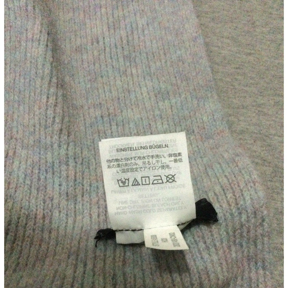J.Crew gray scarf Ribbed wool polyamide alpaca 68x15.5" one size - Picture 6 of 14